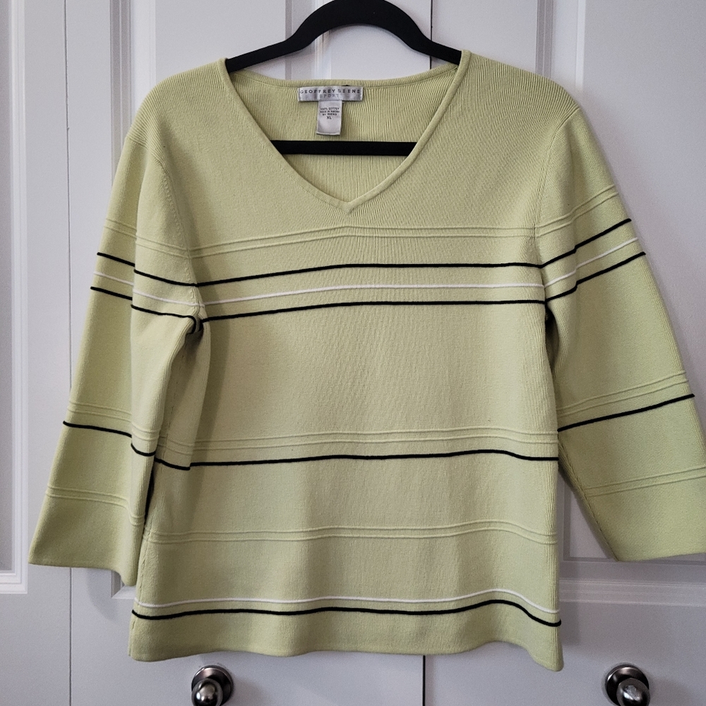 Geoffrey Beene Sport Sweater - lime greenComes